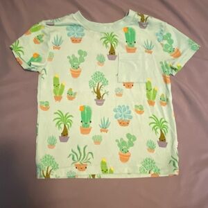 VGUC Little Sleepies ‘Succulent Love’ Bamboo Pocket Tee